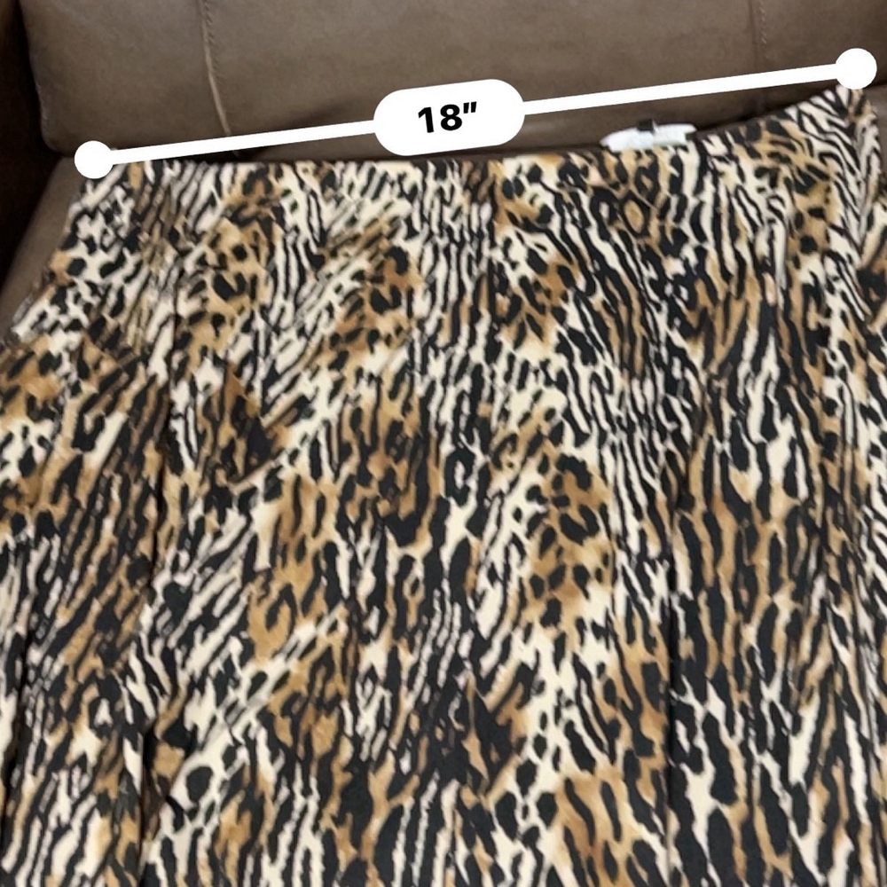 Jones New York Skirt Womens Brown Animal Print Size 2X - Picture 7 of 8